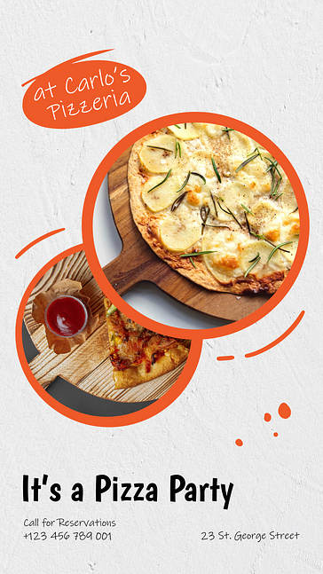 Pizzeria-Werbe-Set