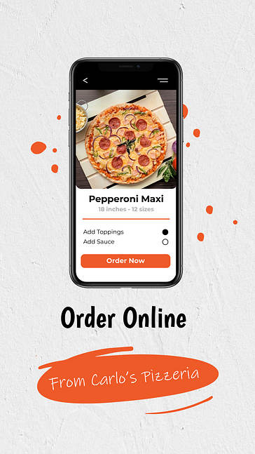 Pizzeria-Werbe-Set