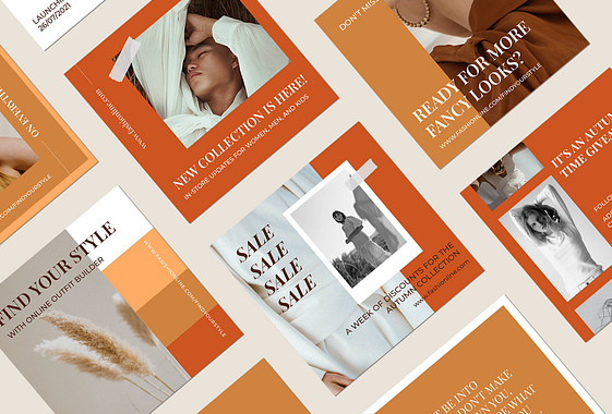 Herbstmode-Design-Kit