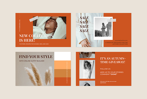 Herbstmode-Design-Kit