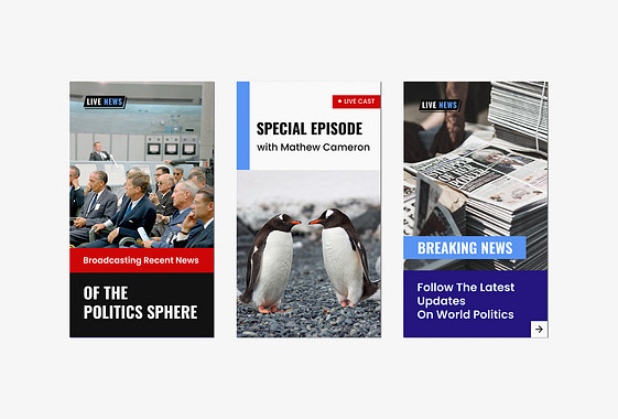 Designs para Portal de Notícias