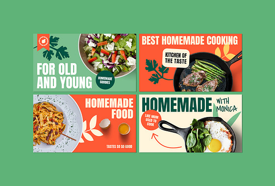 Kit de réseaux sociaux de chaînes de cuisine
