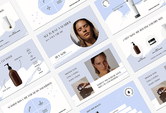 Pacote de Designs sobre Cuidados com a Pele