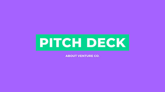 Pitch Deck-Unternehmenspräsentation