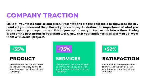 Pitch Deck-Unternehmenspräsentation