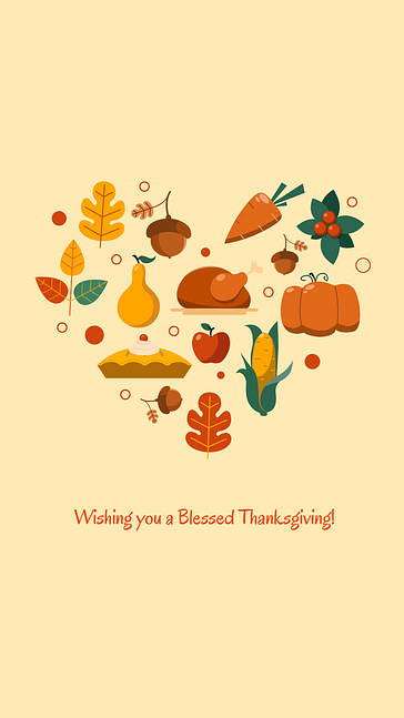 感謝祭用のデザインセット