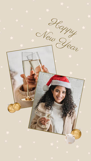 Realistic Golden Christmas Visuals