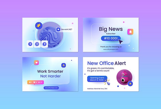 مجموعة وسائل التواصل الاجتماعي الاحترافية للشركات