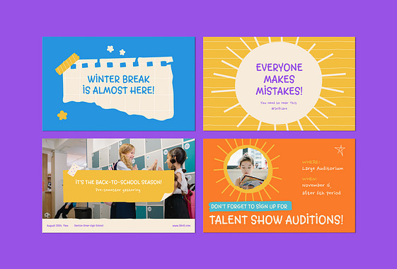 مجموعة تعليمية مدرسية متنوعة