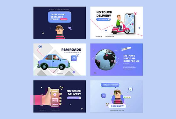 物流会社用の画像セット