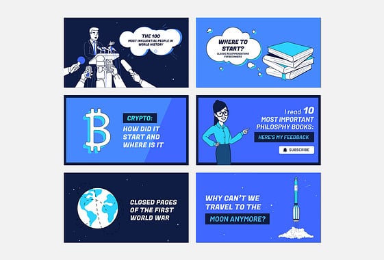 Education YouTube Thumbnail Variety Pack