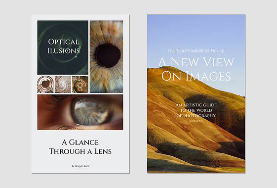 Couvertures pour les livres de photographie