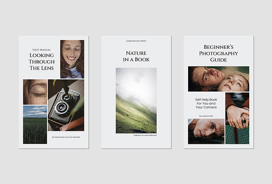 Couvertures pour les livres de photographie