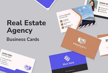Cartes de visite pour les agences immobilières
