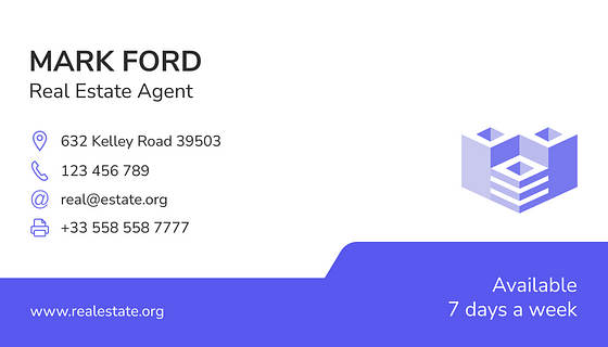 Visitenkarten für Immobilienagenturen