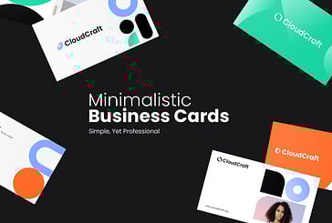 Cartes de visite minimalistes