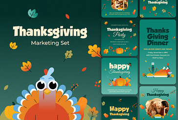 Pack marketing de Thanksgiving