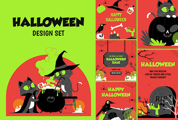 Pack de design d'Halloween