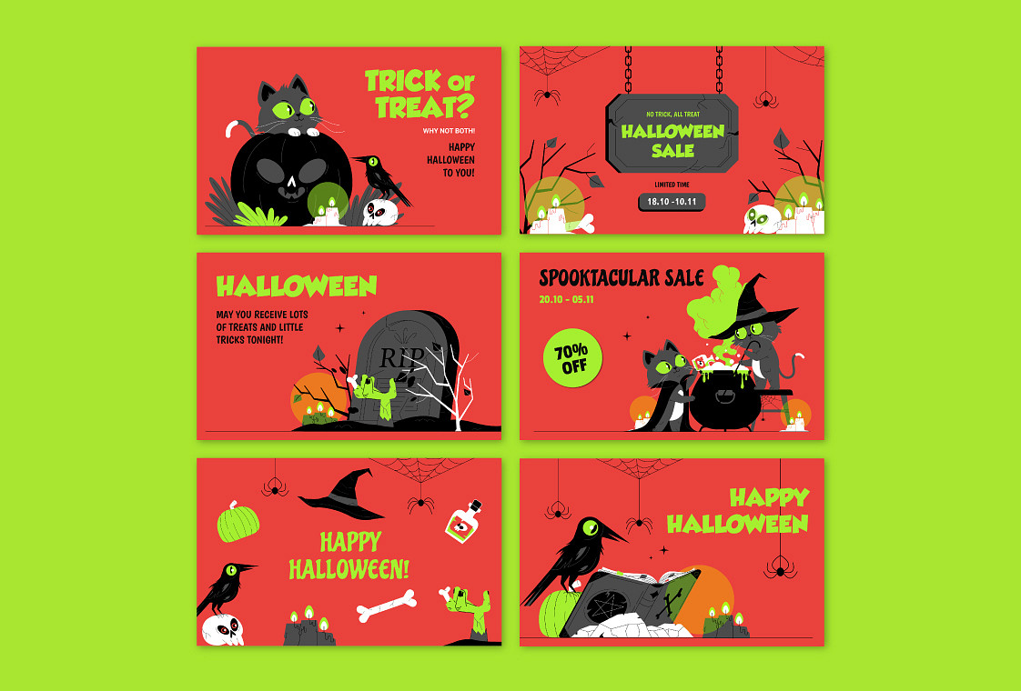 Halloween Design Set Renderforest