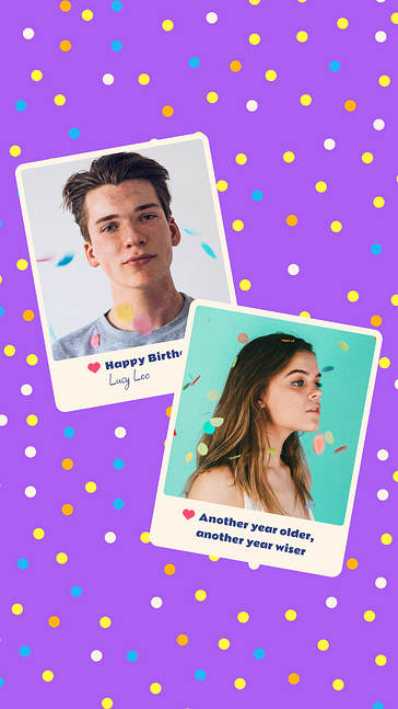 Kit SMM de cumpleaños de colores vívidos