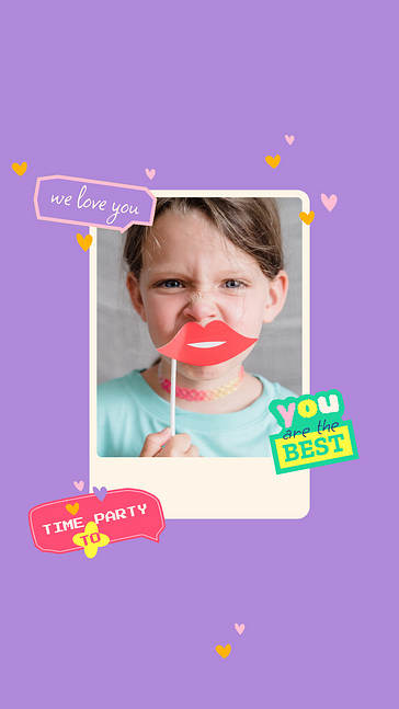 Kit SMM de cumpleaños de colores vívidos