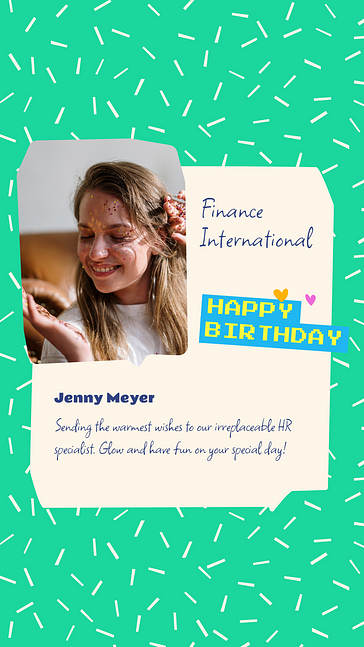 Kit SMM de cumpleaños de colores vívidos