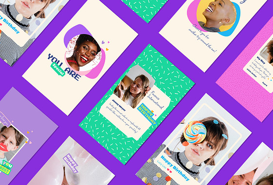 Kit SMM de cumpleaños de colores vívidos