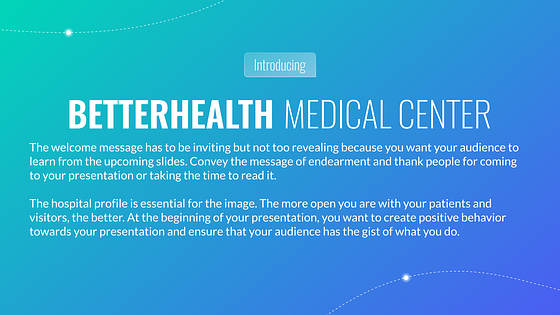 Слайды для медицинского центра