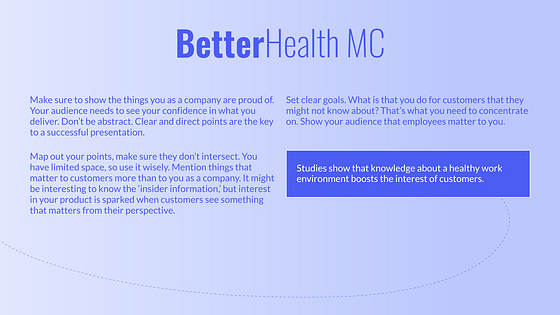 Слайды для медицинского центра