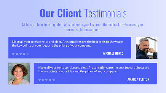 Слайды для медицинского центра