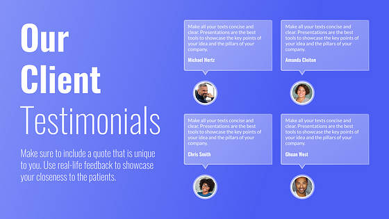 Слайды для медицинского центра