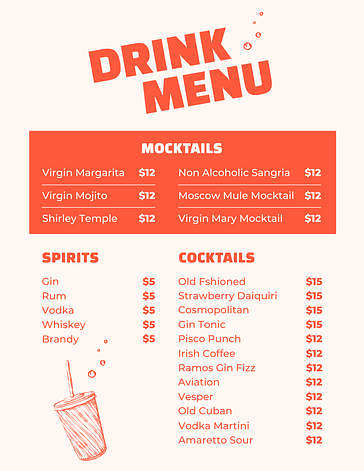 Menu Templates With Illustrations