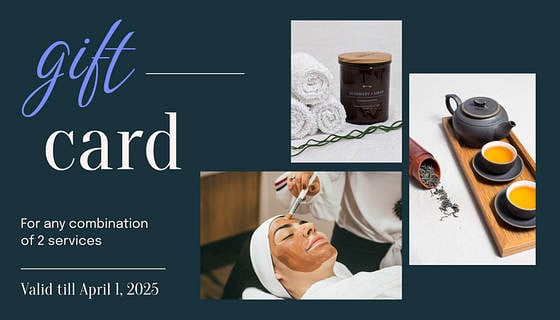 Modèles de cartes-cadeaux pour massages et SPA