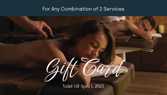 Modèles de cartes-cadeaux pour massages et SPA