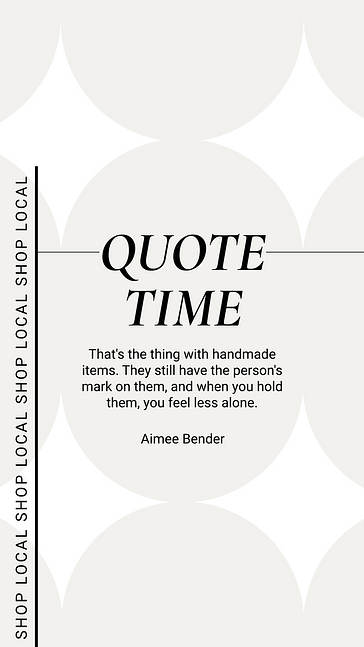 Set de promotion des articles faits à la main