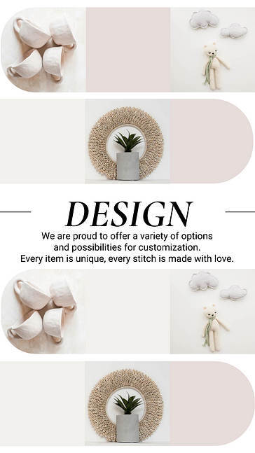 Set de promotion des articles faits à la main