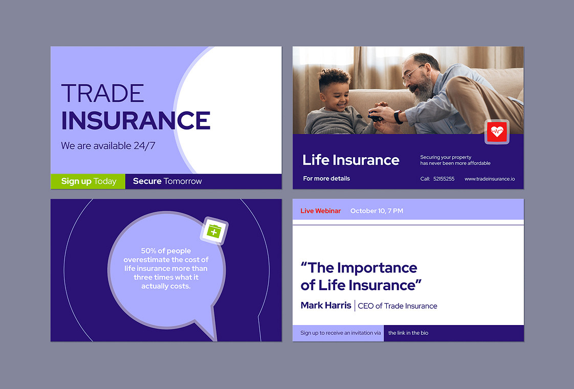 Insurance Company Social Media Kit Renderforest