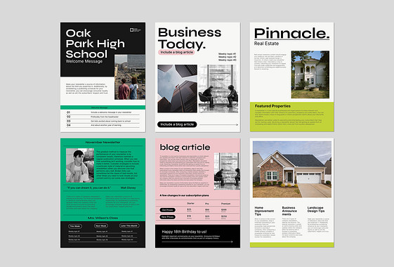 Templates Modernos para Newsletters 