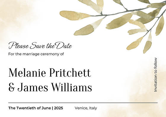 Свадебные Открытки - Пригласительные