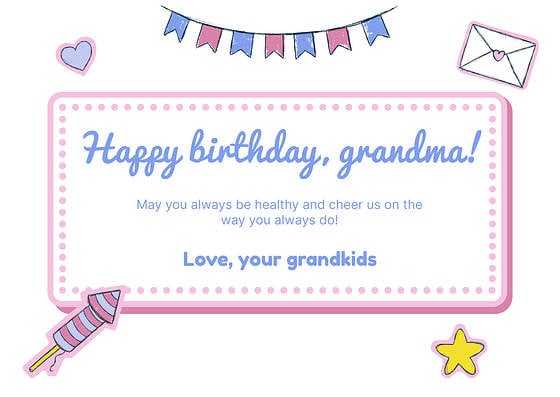 Cartas de feliz cumpleaños