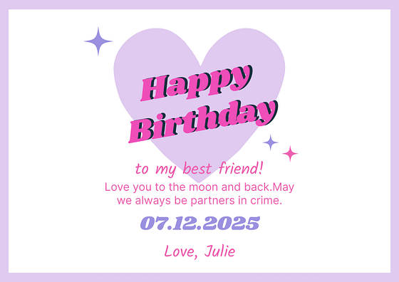 Cartas de feliz cumpleaños