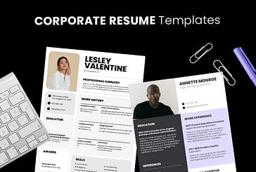 Modèles de CV d'entreprise
