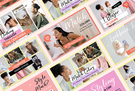 Soziales Medienpaket LookBook