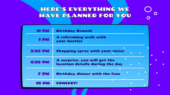 Apresentação de Festa de Aniversário