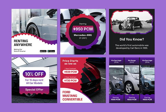 Car Rental Services SMM Pack