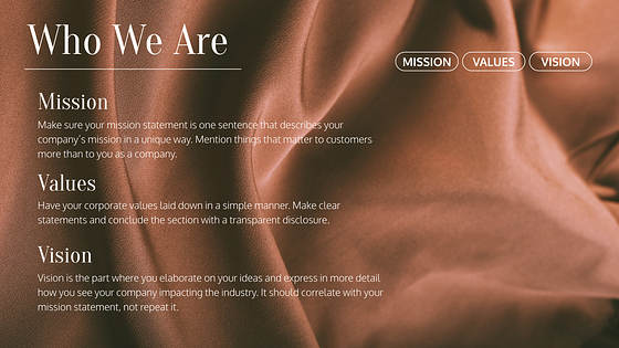 Mode Präsentationsfolien