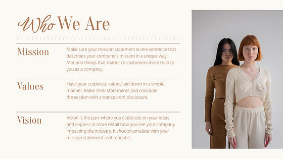 Mode Präsentationsfolien