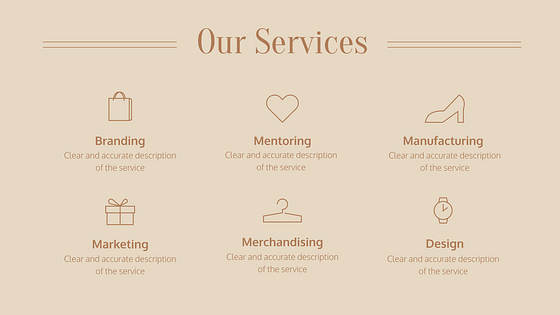 Mode Präsentationsfolien