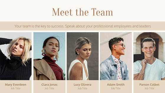 Mode Präsentationsfolien