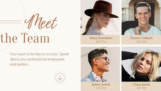 Mode Präsentationsfolien